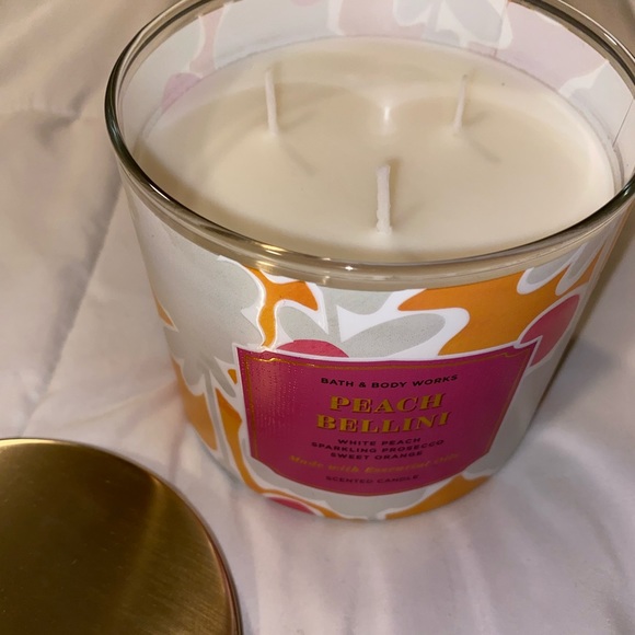 Peach Bellini 🍑 3Wick Candle - Picture 2 of 2